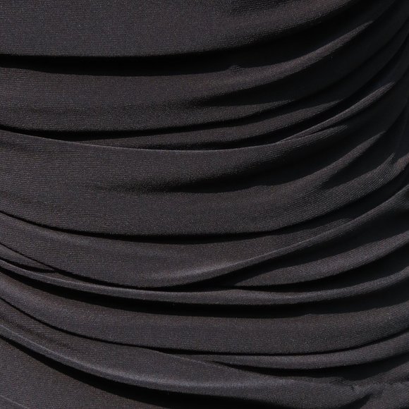 Little Black Ruched Dress - Picture 2 of 5